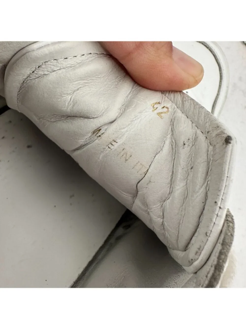 Oliver Cabell Low Top Men Size EU 42 US 9 All White Leather Casual Shoes